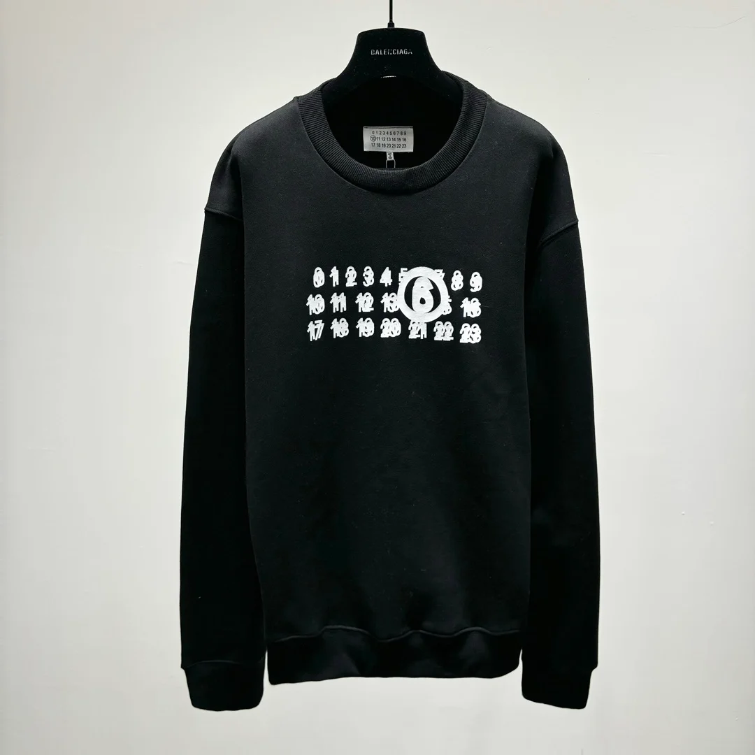 메종 마르지엘라 프린트 코튼 맨투맨