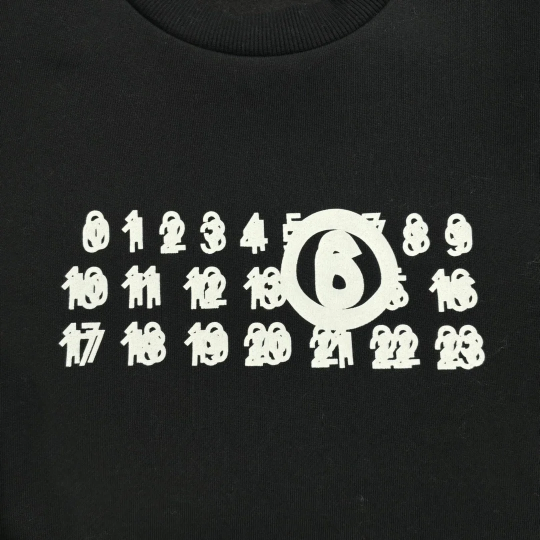 메종 마르지엘라 프린트 코튼 맨투맨