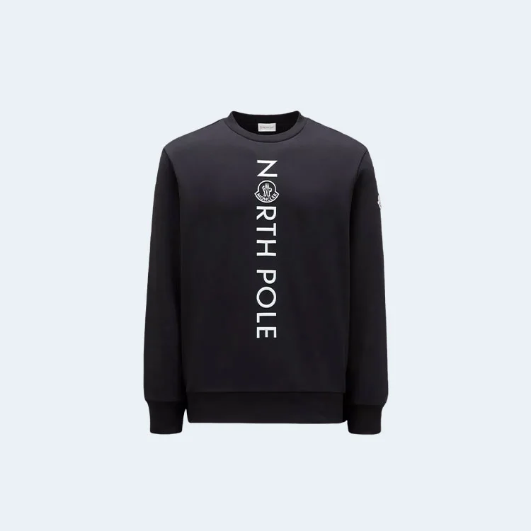 몽클레어 프린트 모티프 스웻 맨투맨