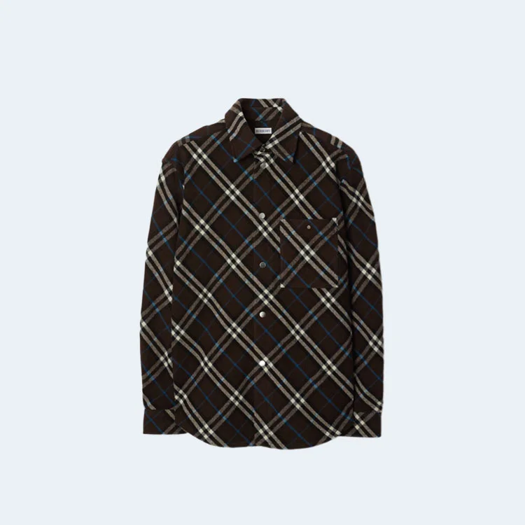 버버리 체크 울 셔츠