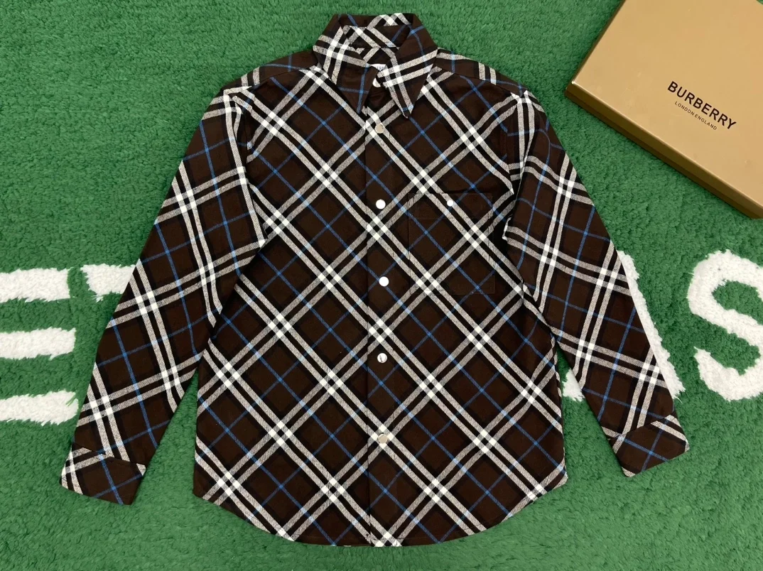 버버리 체크 울 셔츠