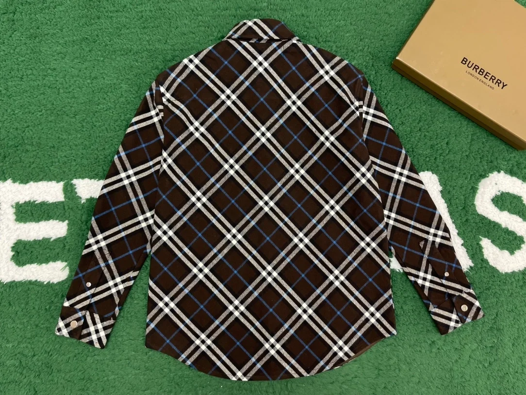 버버리 체크 울 셔츠
