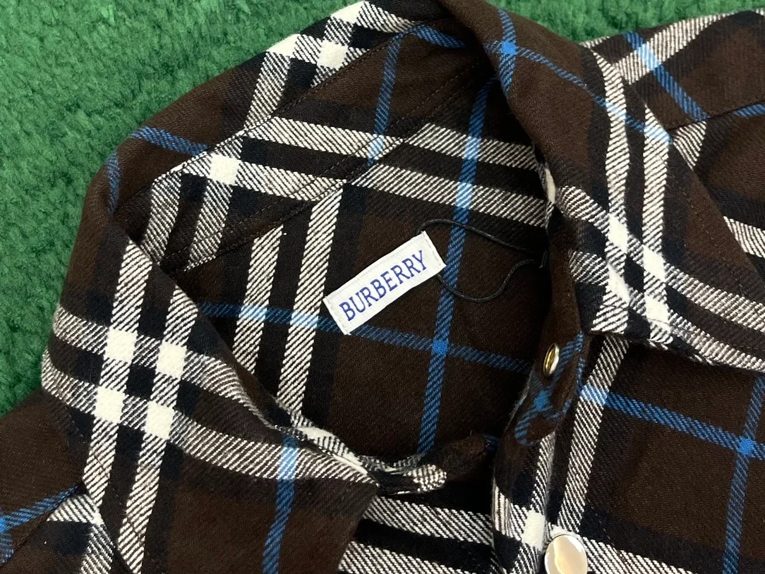 버버리 체크 울 셔츠