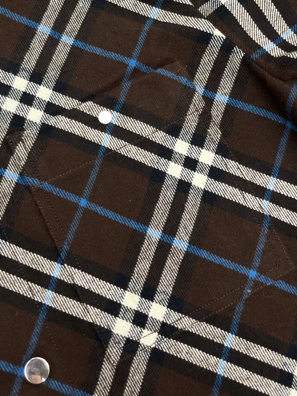 버버리 체크 울 셔츠