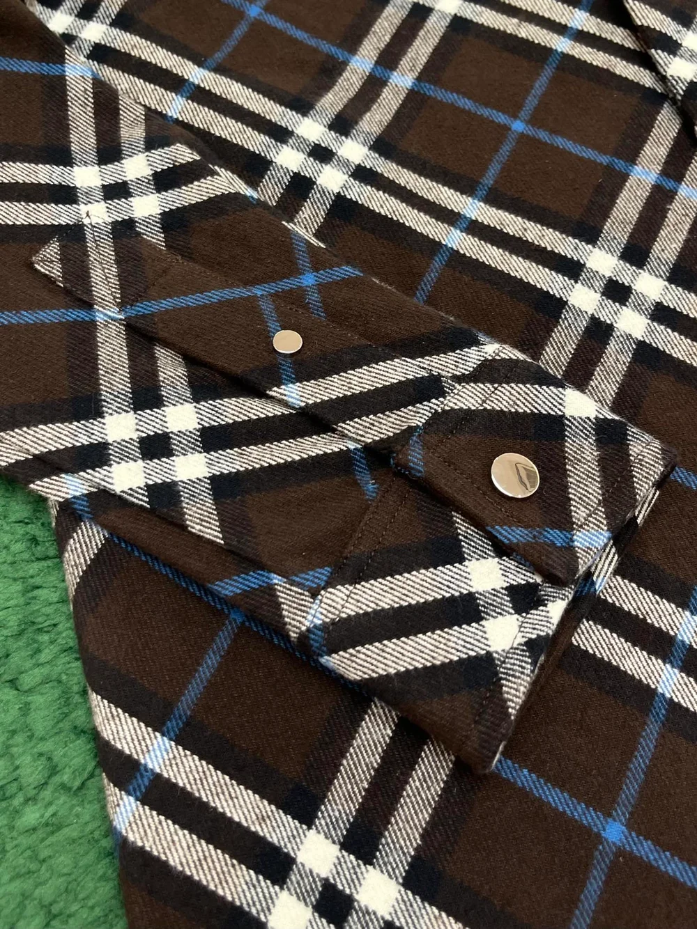 버버리 체크 울 셔츠