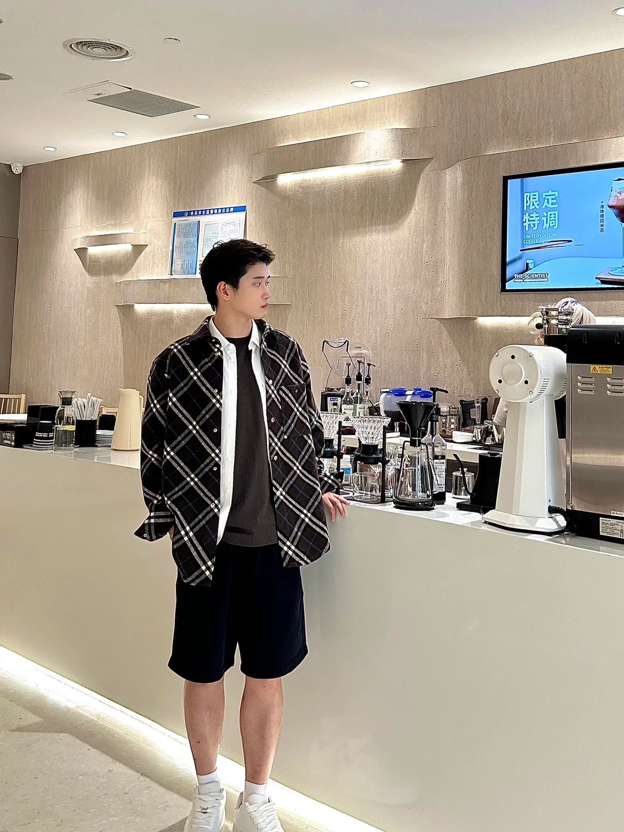 버버리 체크 울 셔츠