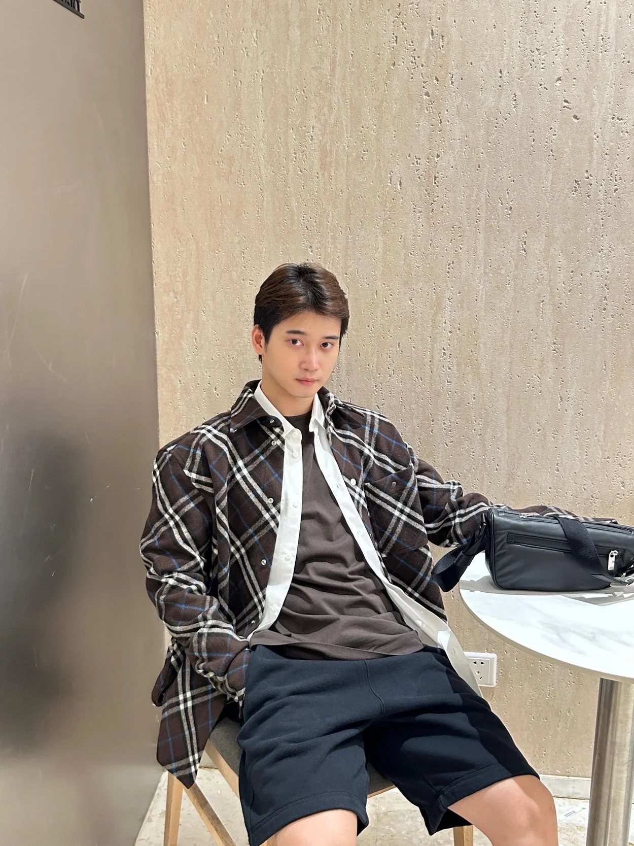 버버리 체크 울 셔츠