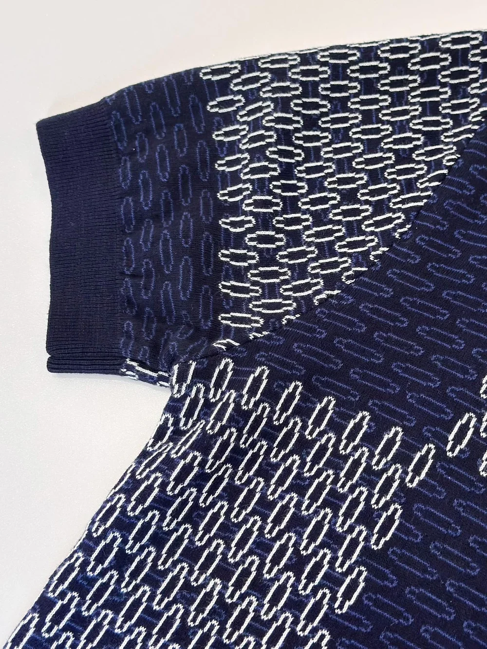 루이비통 다미에 자카드 쇼트 슬리브드 코튼 저지 쇼츠 1AFXS1