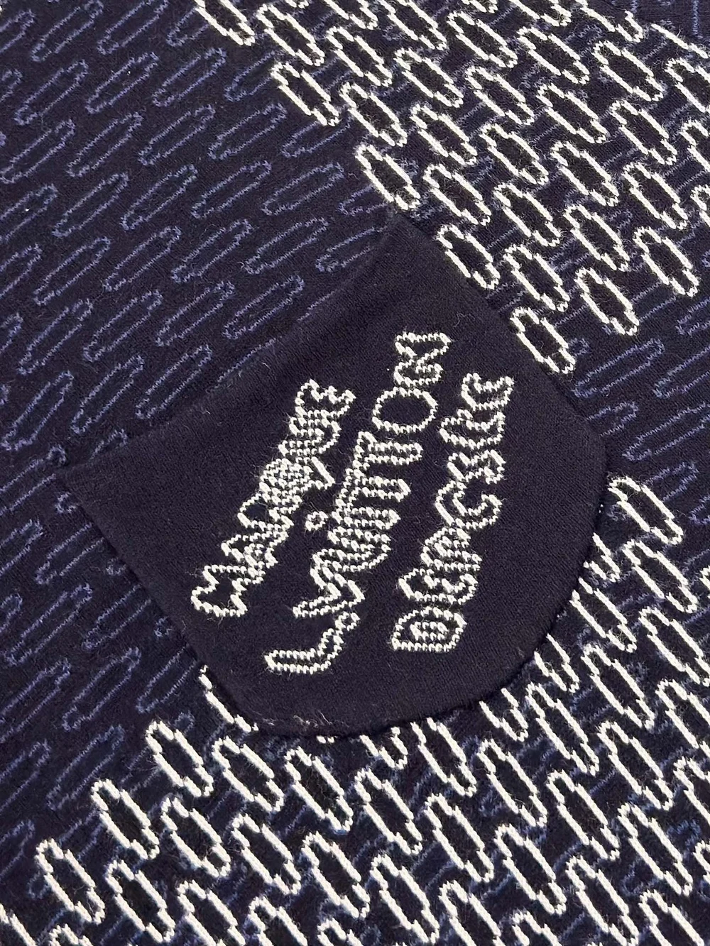 루이비통 다미에 자카드 쇼트 슬리브드 코튼 저지 쇼츠 1AFXS1