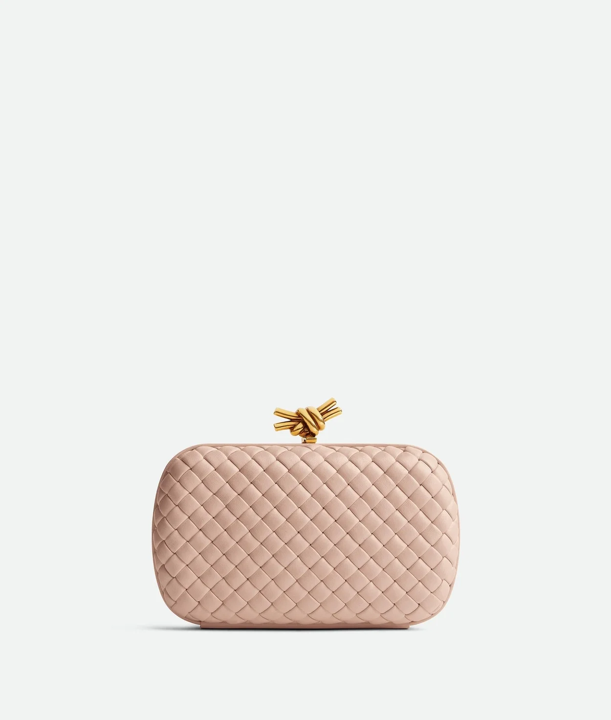 보테가 베네타 놋 클러치 핑크