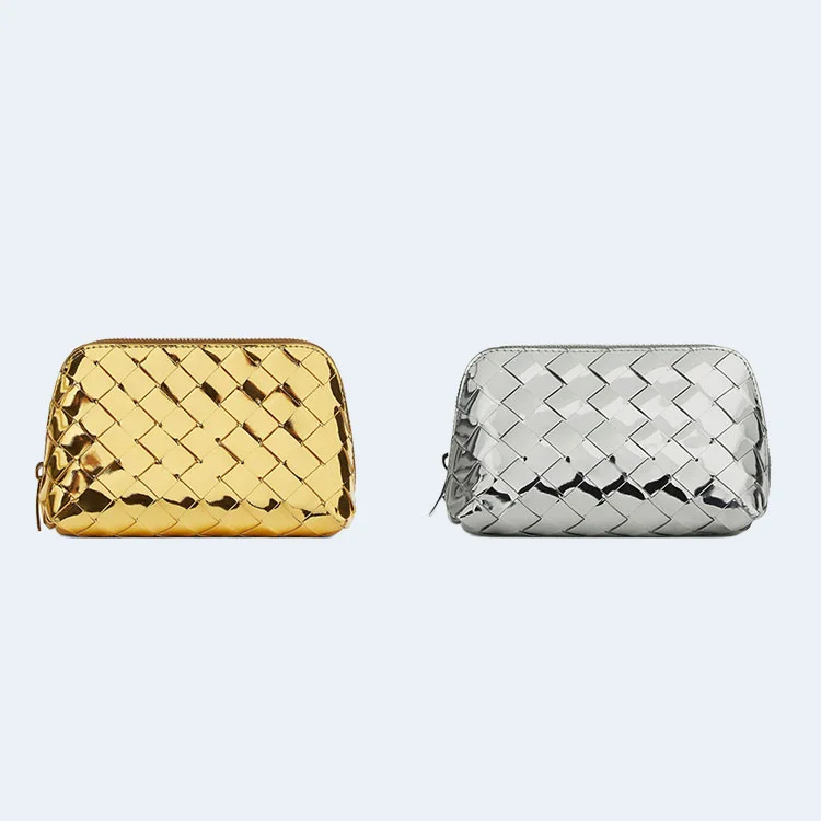 보테가 베네타 인트레치아토 메탈 뷰티 파우치 (2color)