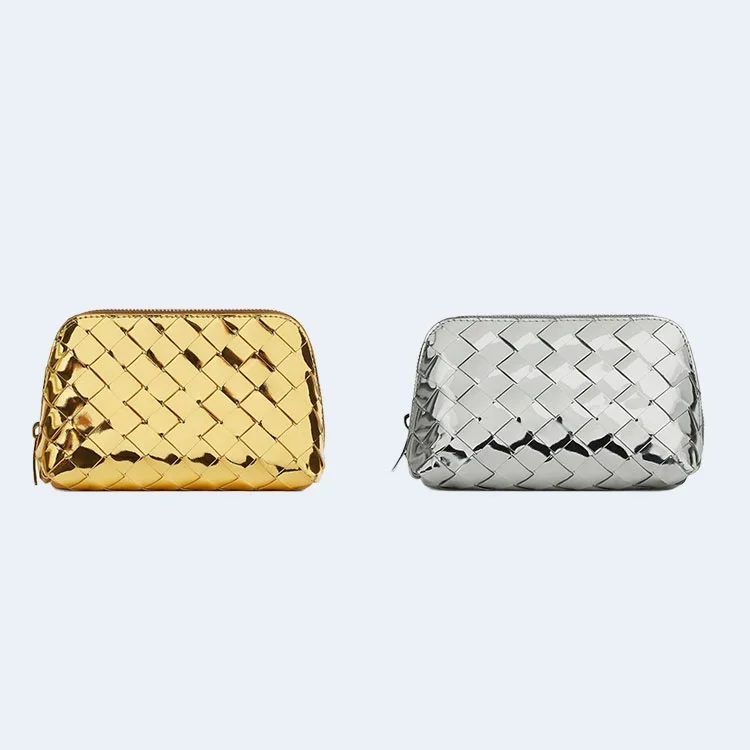 보테가 베네타 인트레치아토 메탈 뷰티 파우치 (2color)