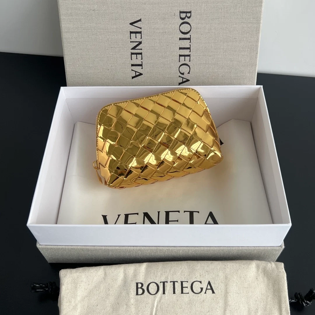 보테가 베네타 인트레치아토 메탈 뷰티 파우치 (2color)