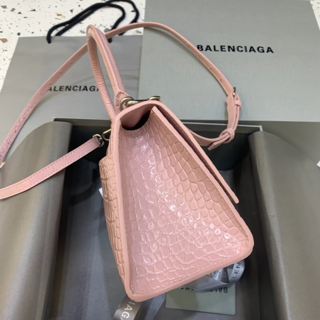 발렌시아가 아워글래스 스몰레더 토트