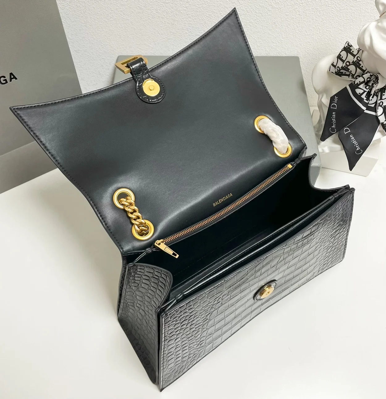 발렌시아가 크러쉬 크로커다일 미디엄