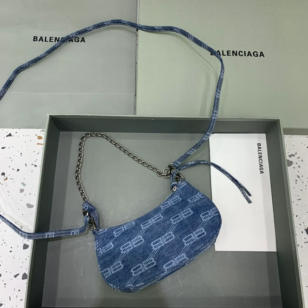 발렌시아가 르 카골 미니 데님 오버 올