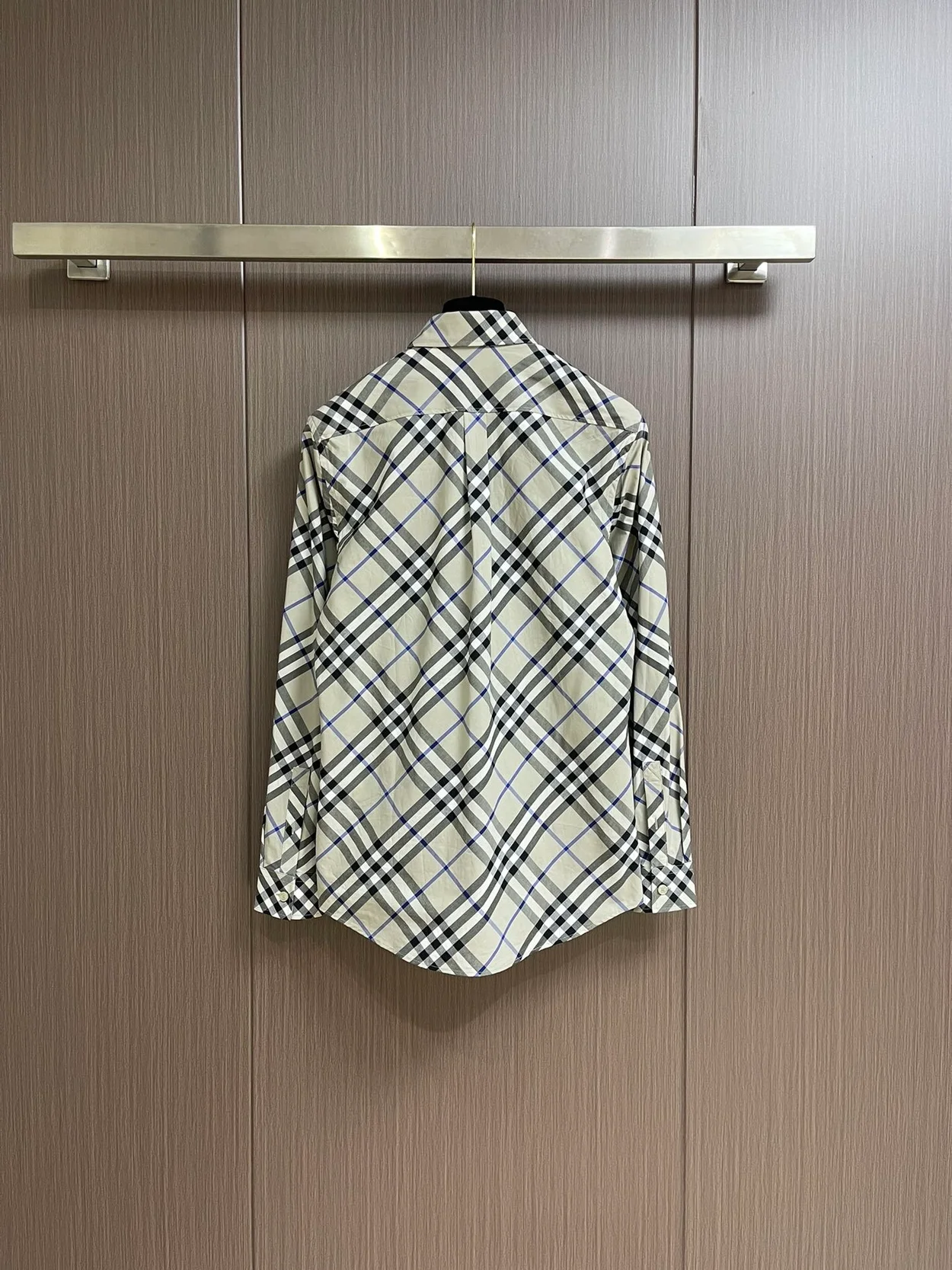 버버리 체크 코튼 셔츠