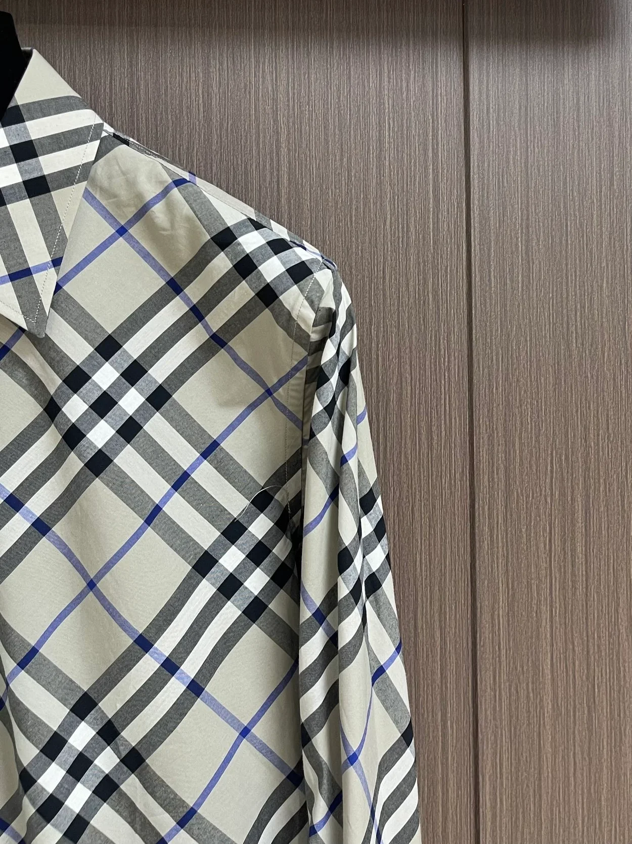 버버리 체크 코튼 셔츠