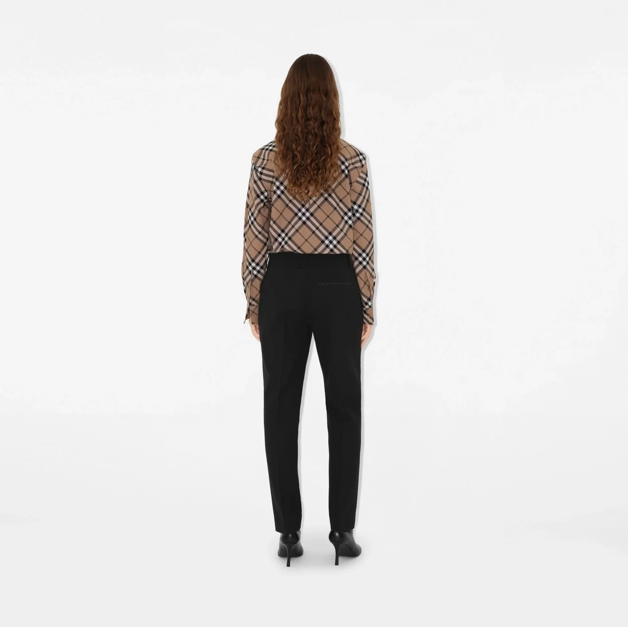 버버리 체크 울 블렌드 셔츠