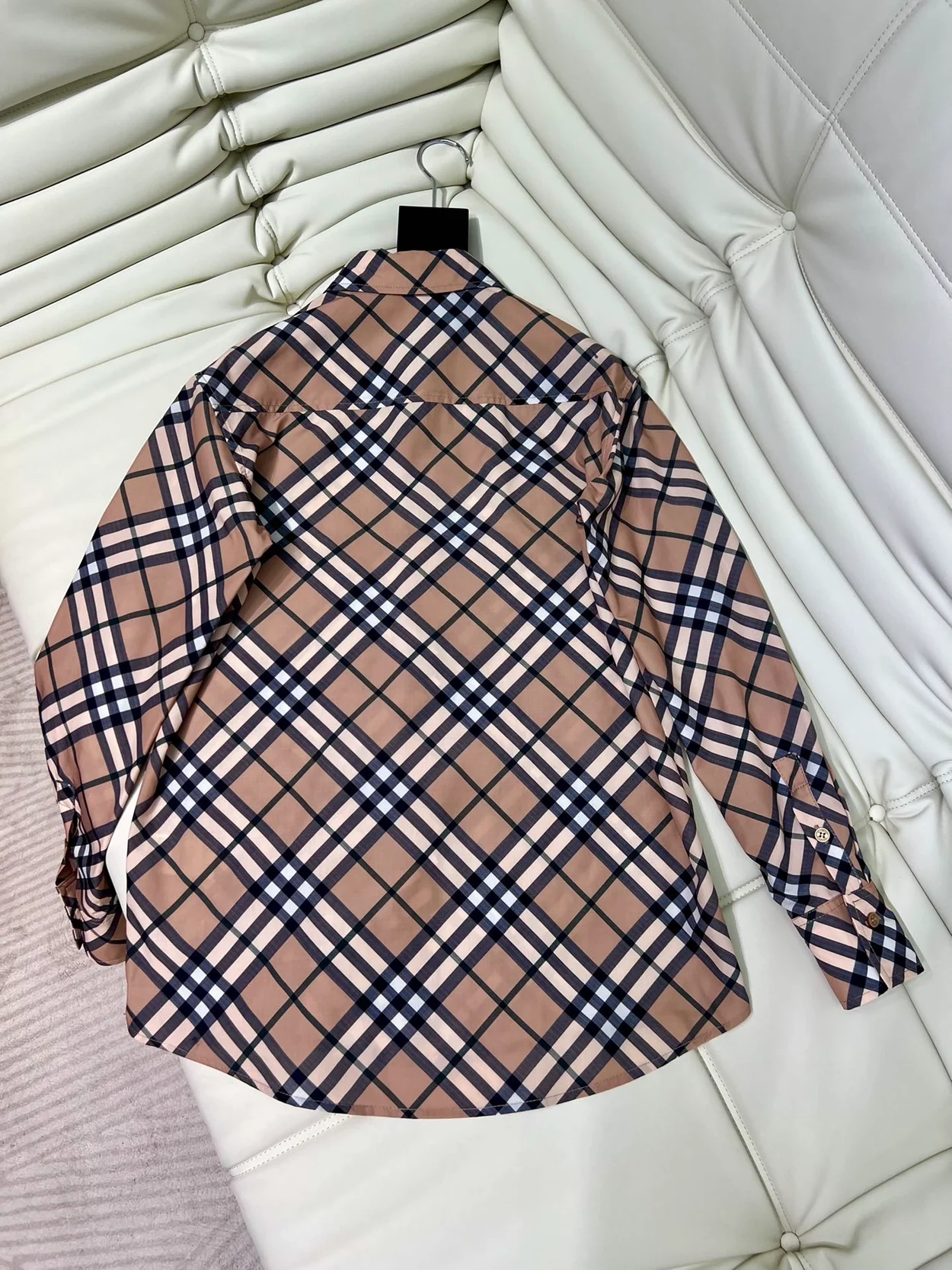 버버리 체크 울 블렌드 셔츠