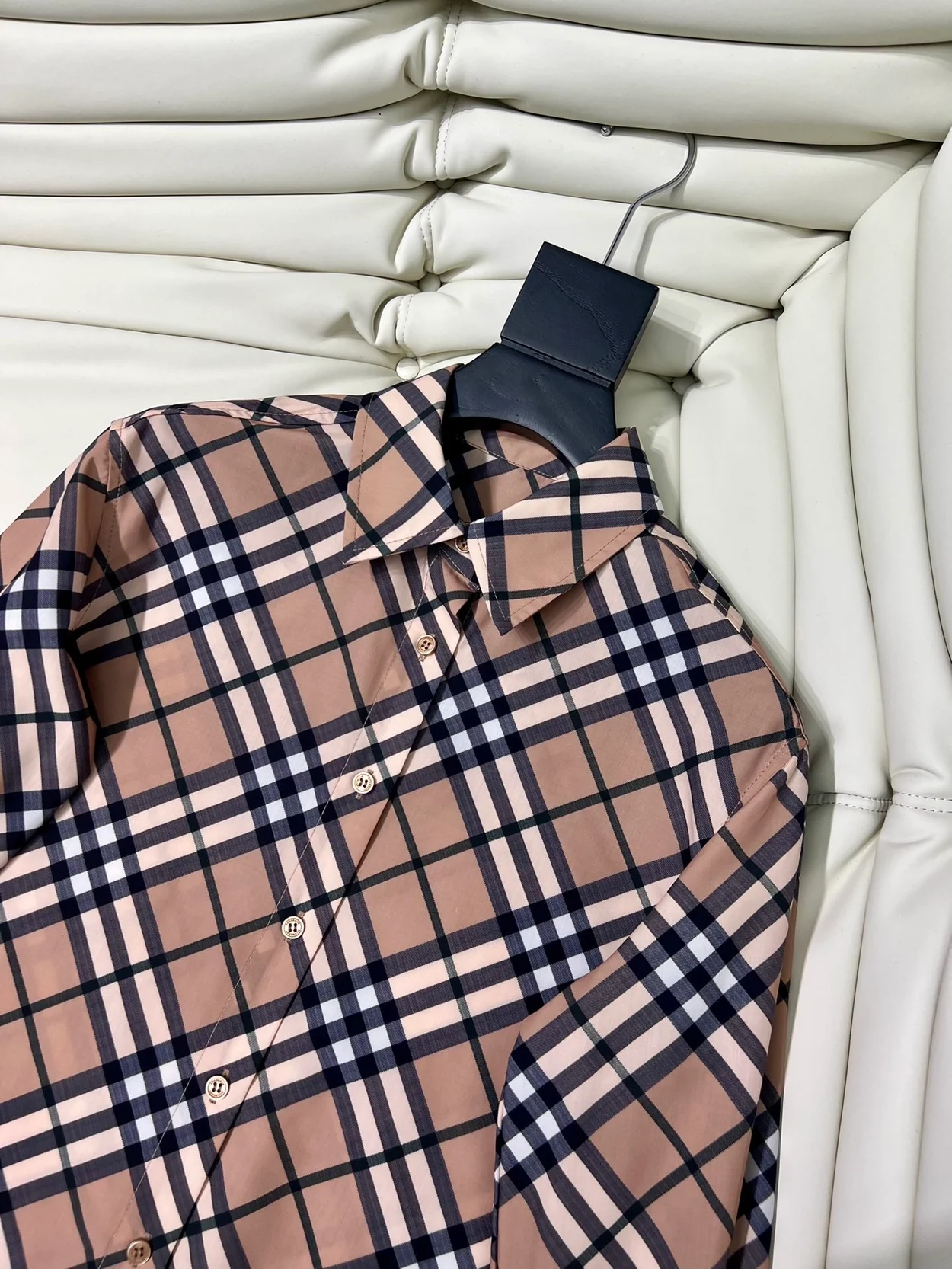 버버리 체크 울 블렌드 셔츠