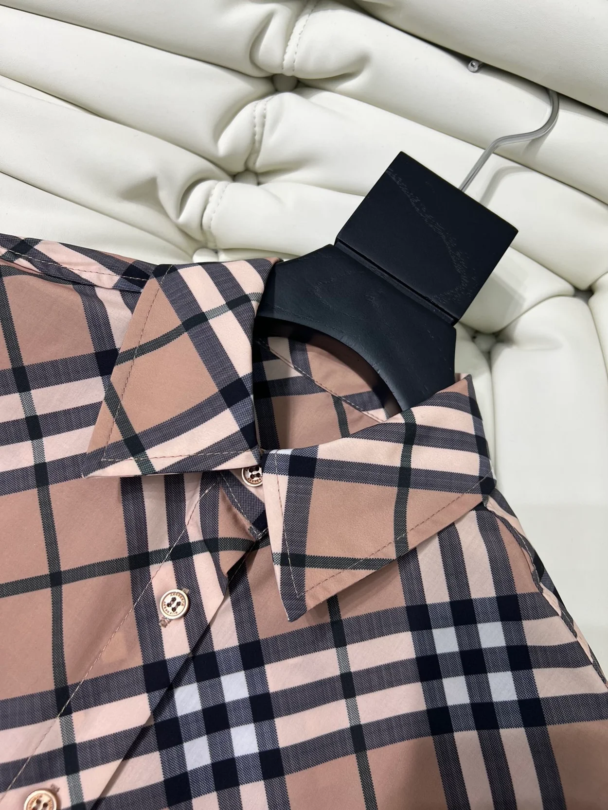 버버리 체크 울 블렌드 셔츠