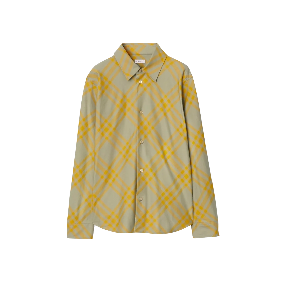 버버리 체크 코튼 셔츠 헌터