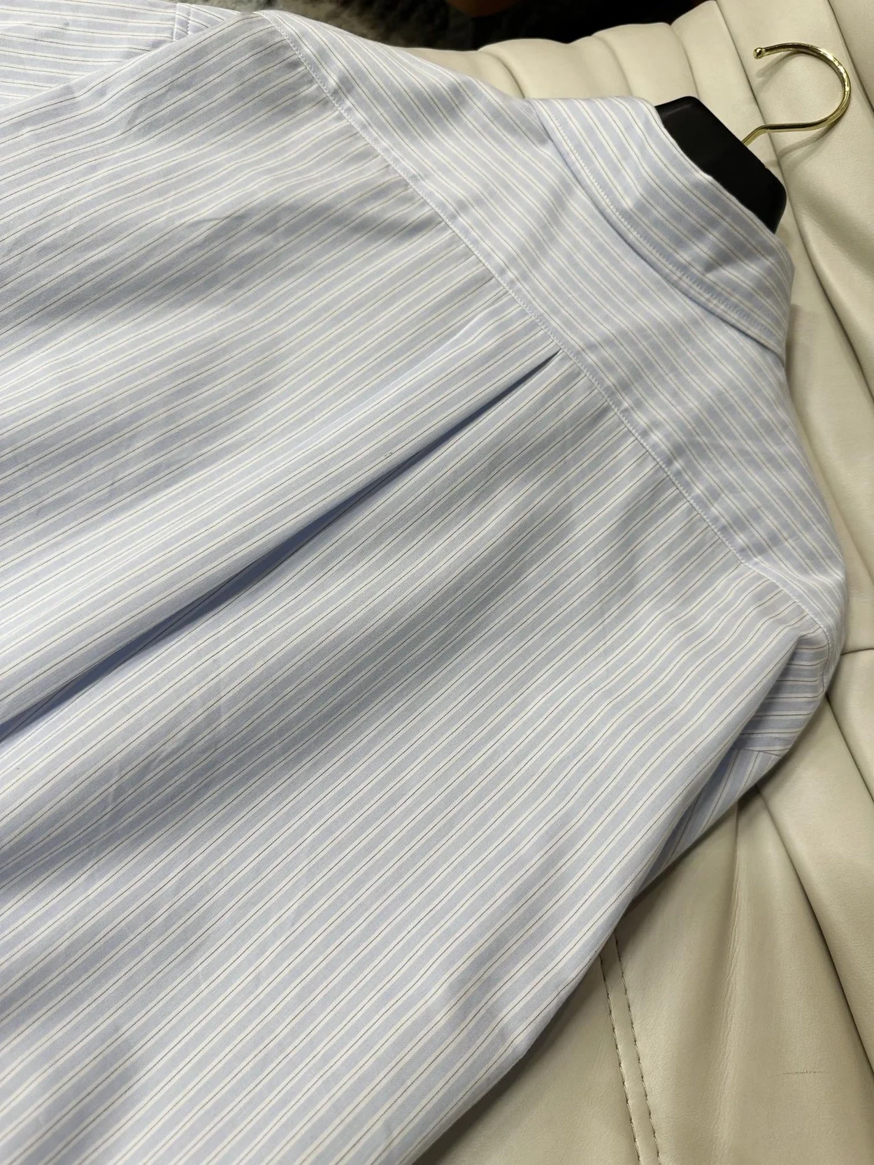 미우미우 스트라이프 코튼 셔츠