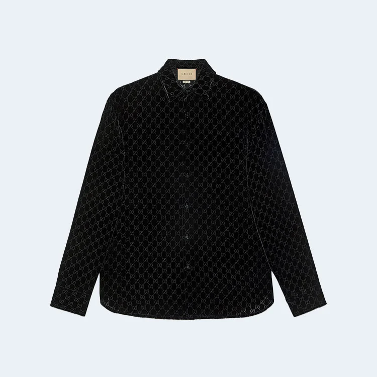 구찌 GG 벨벳 오버사이즈 셔츠