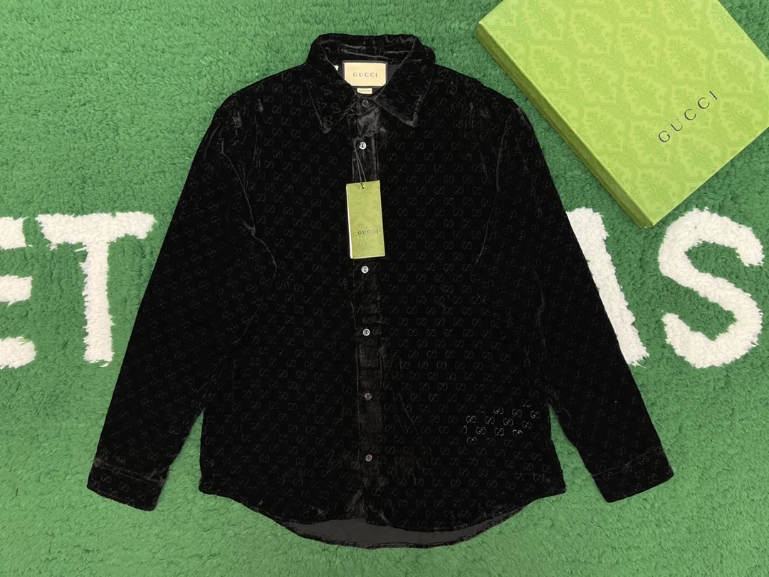 구찌 GG 벨벳 오버사이즈 셔츠