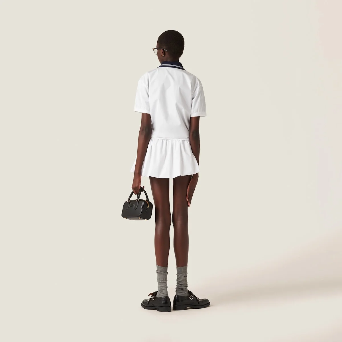 미우미우 포플린 셔츠 화이트