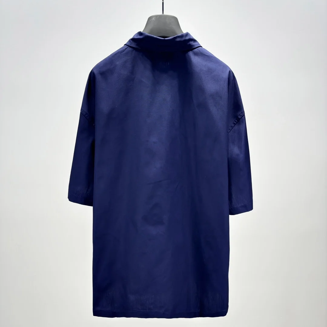 프라다 반팔 테크니컬 코튼 셔츠