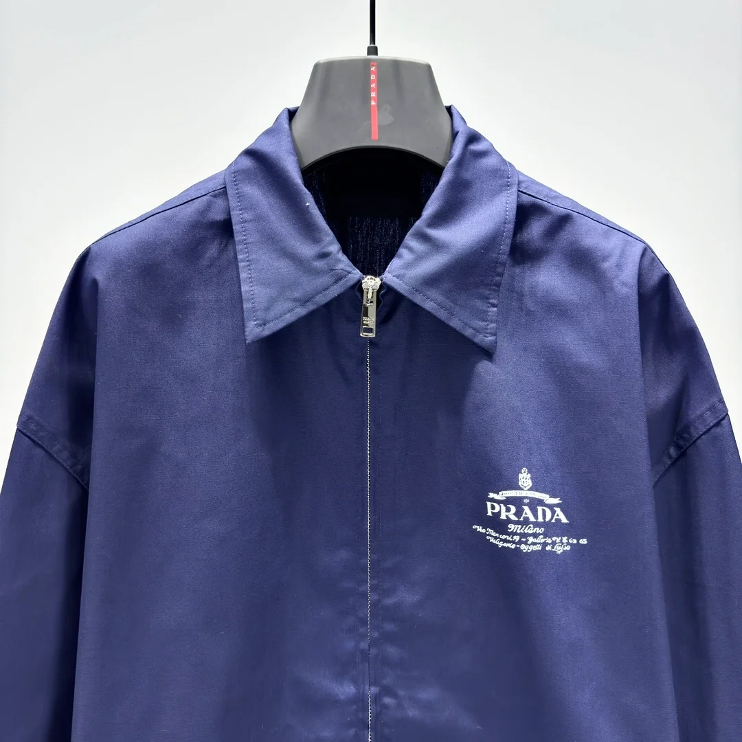 프라다 반팔 테크니컬 코튼 셔츠