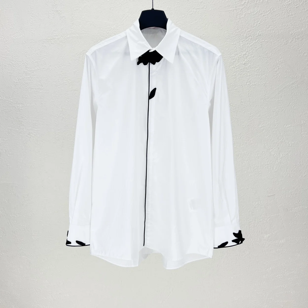 발렌티노 가라바니 플라워 블랑코 긴팔 셔츠