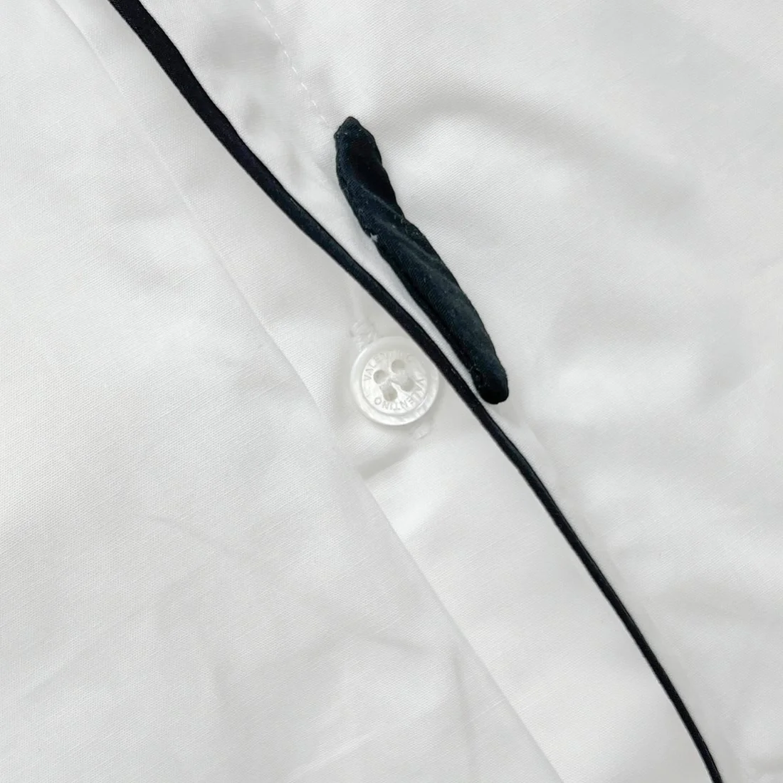 발렌티노 가라바니 플라워 블랑코 긴팔 셔츠