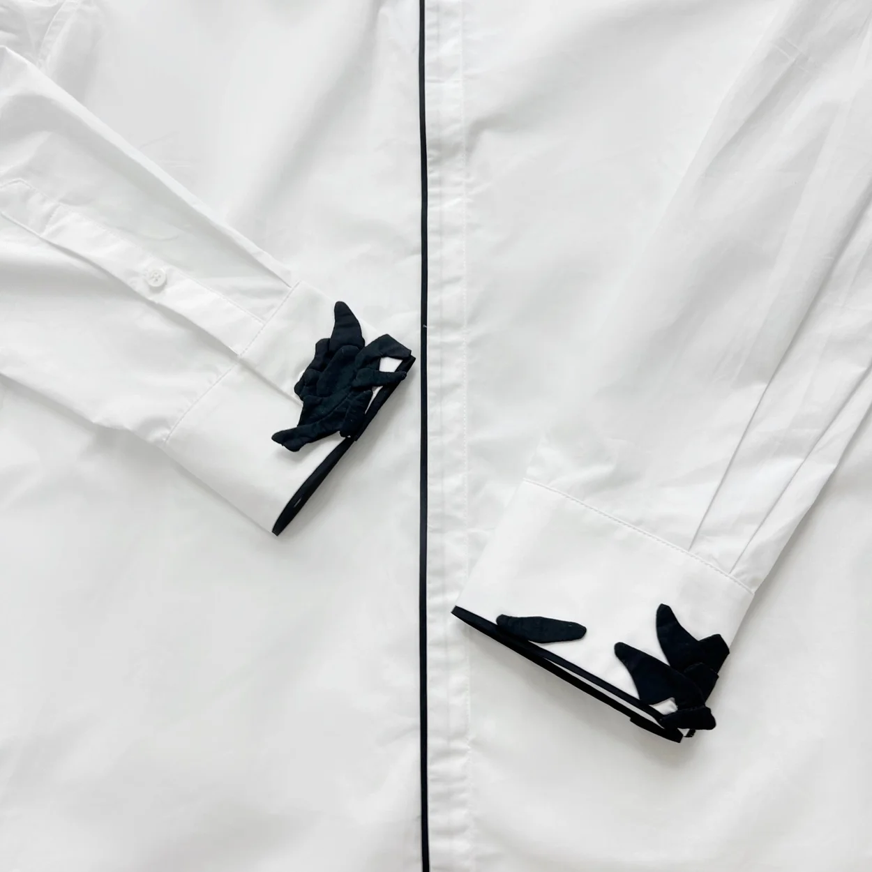 발렌티노 가라바니 플라워 블랑코 긴팔 셔츠