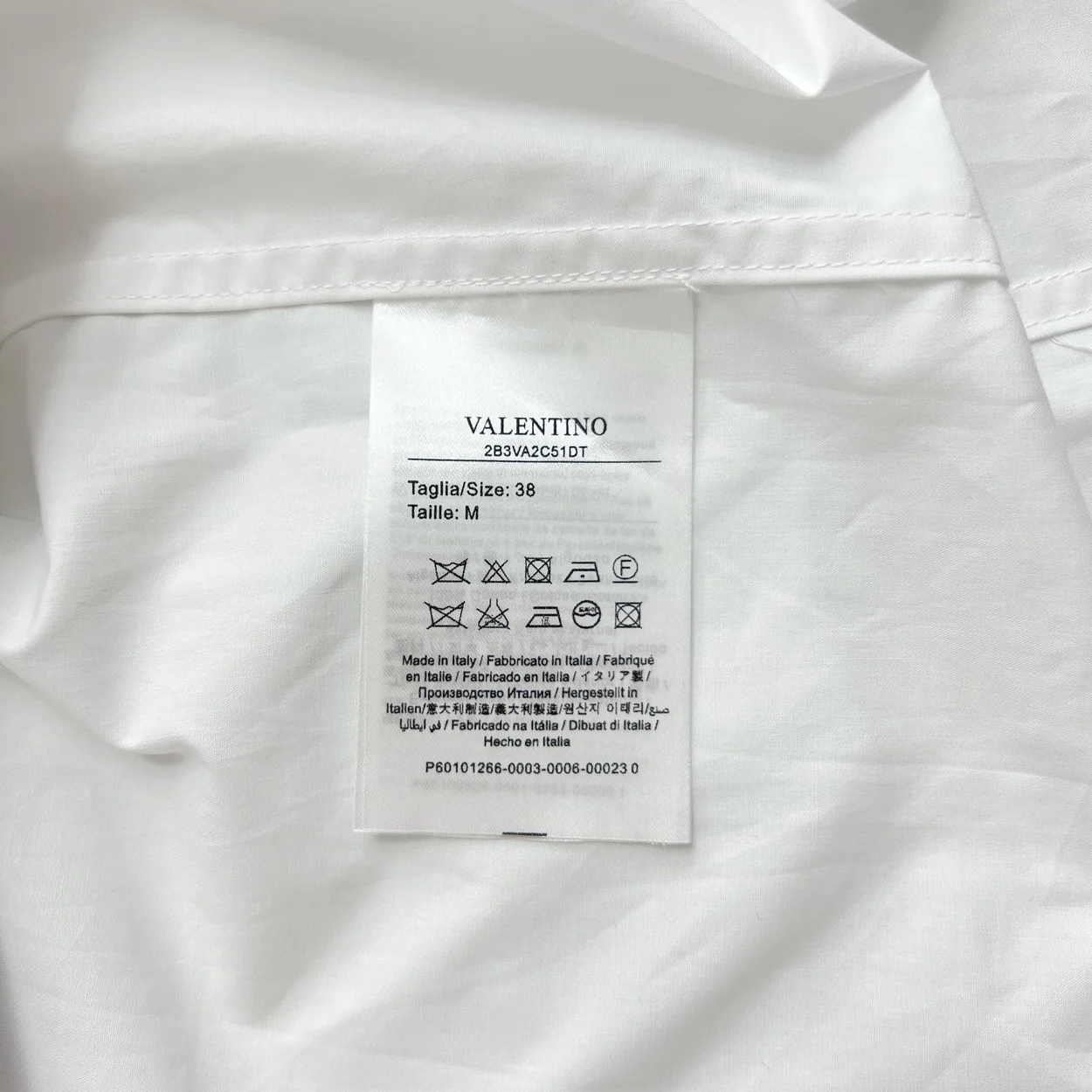 발렌티노 가라바니 플라워 블랑코 긴팔 셔츠