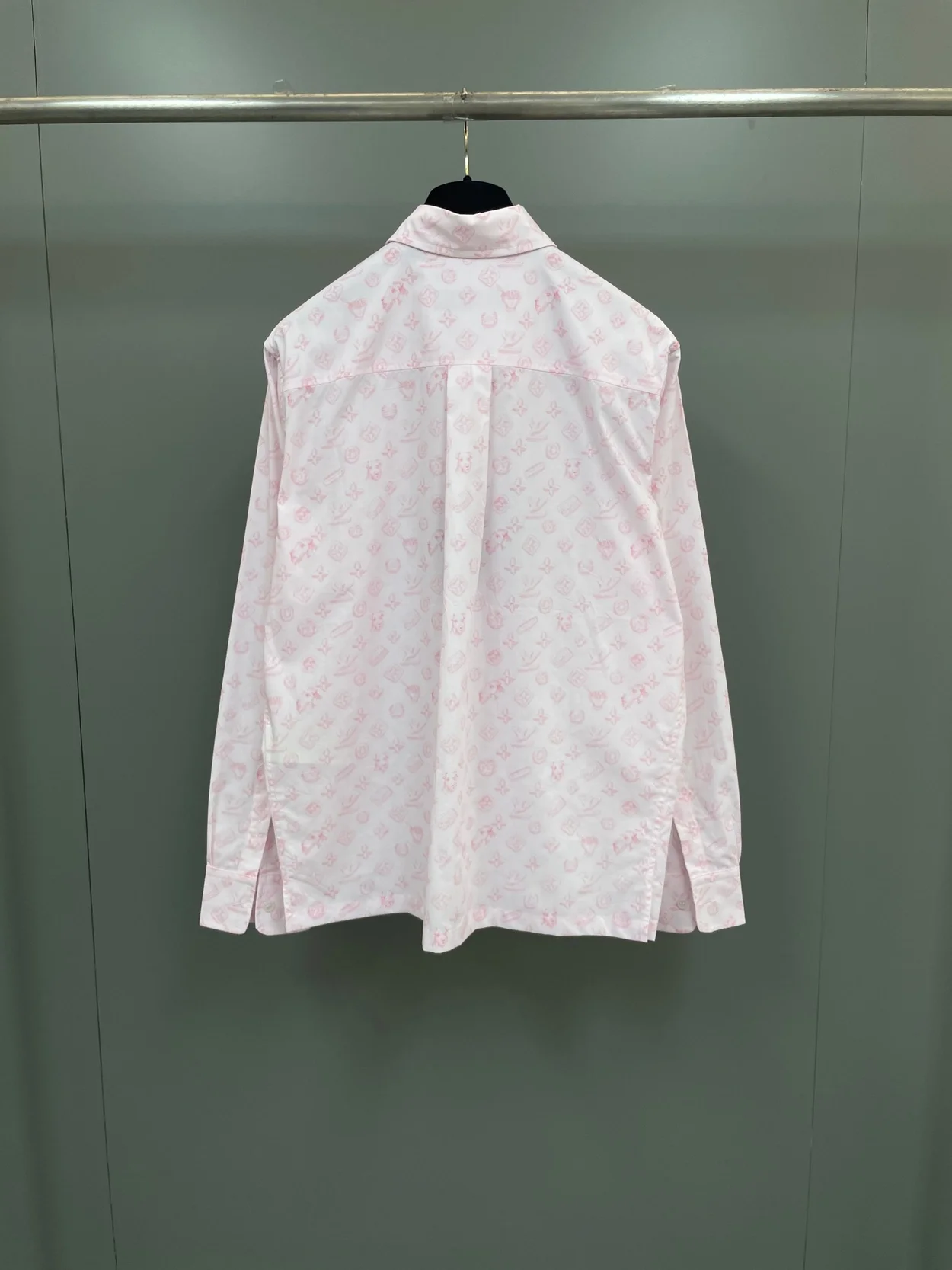 루이비통 모노그램 프린트 긴소매 코튼 셔츠 1AFQ07