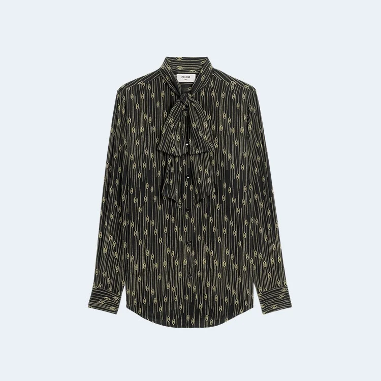 셀린느 크레이프 드 로미 셔츠