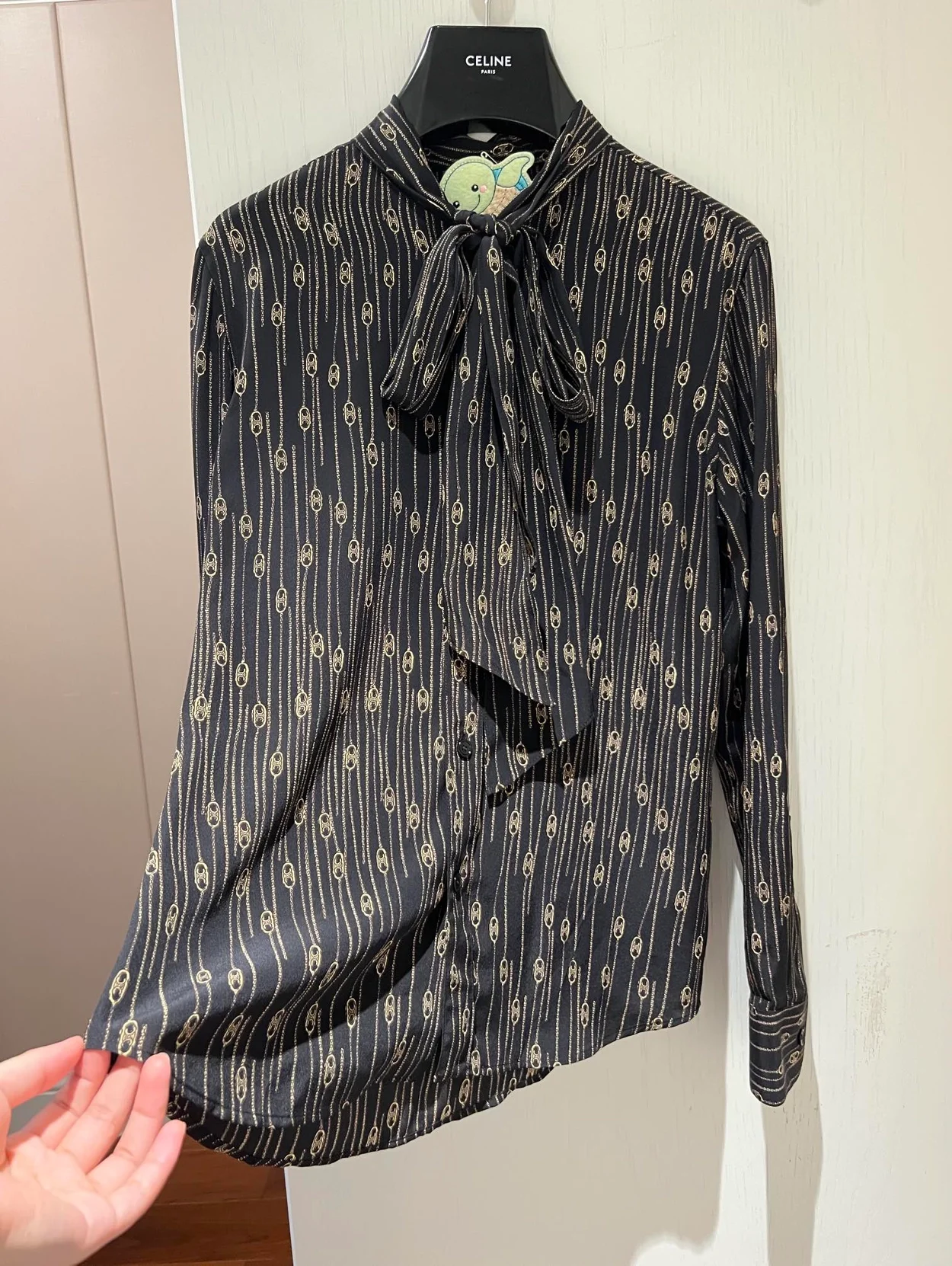 셀린느 크레이프 드 로미 셔츠