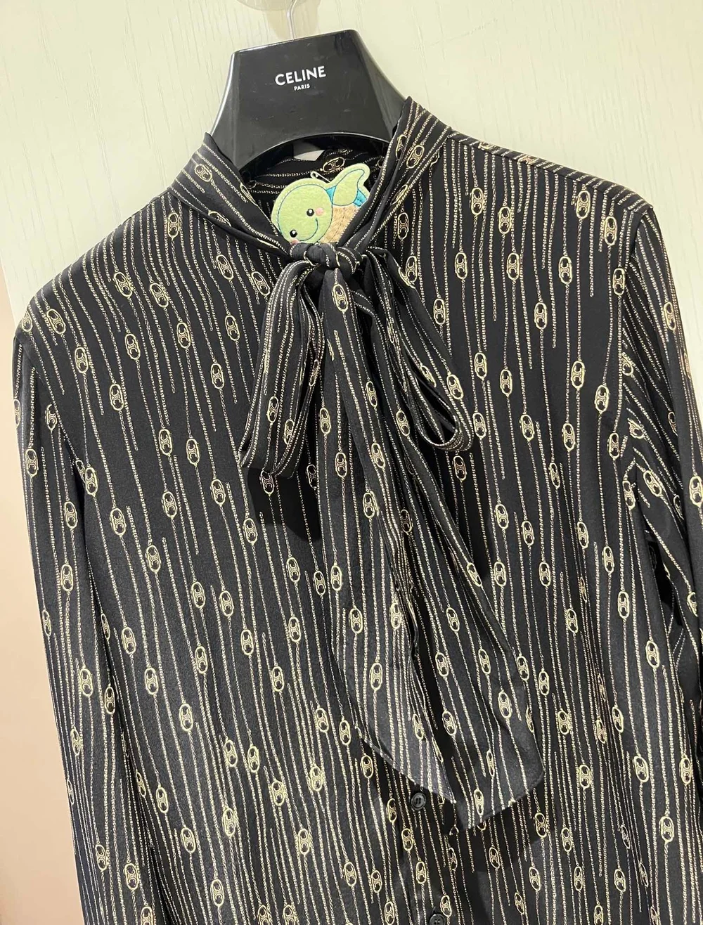 셀린느 크레이프 드 로미 셔츠