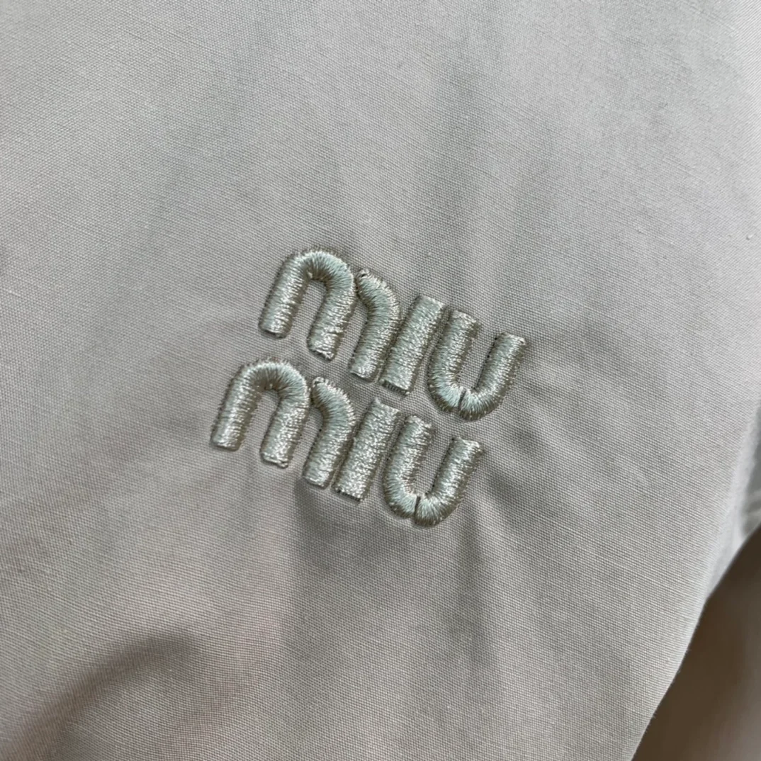 미우미우 라임스톤 포플린 점프수트