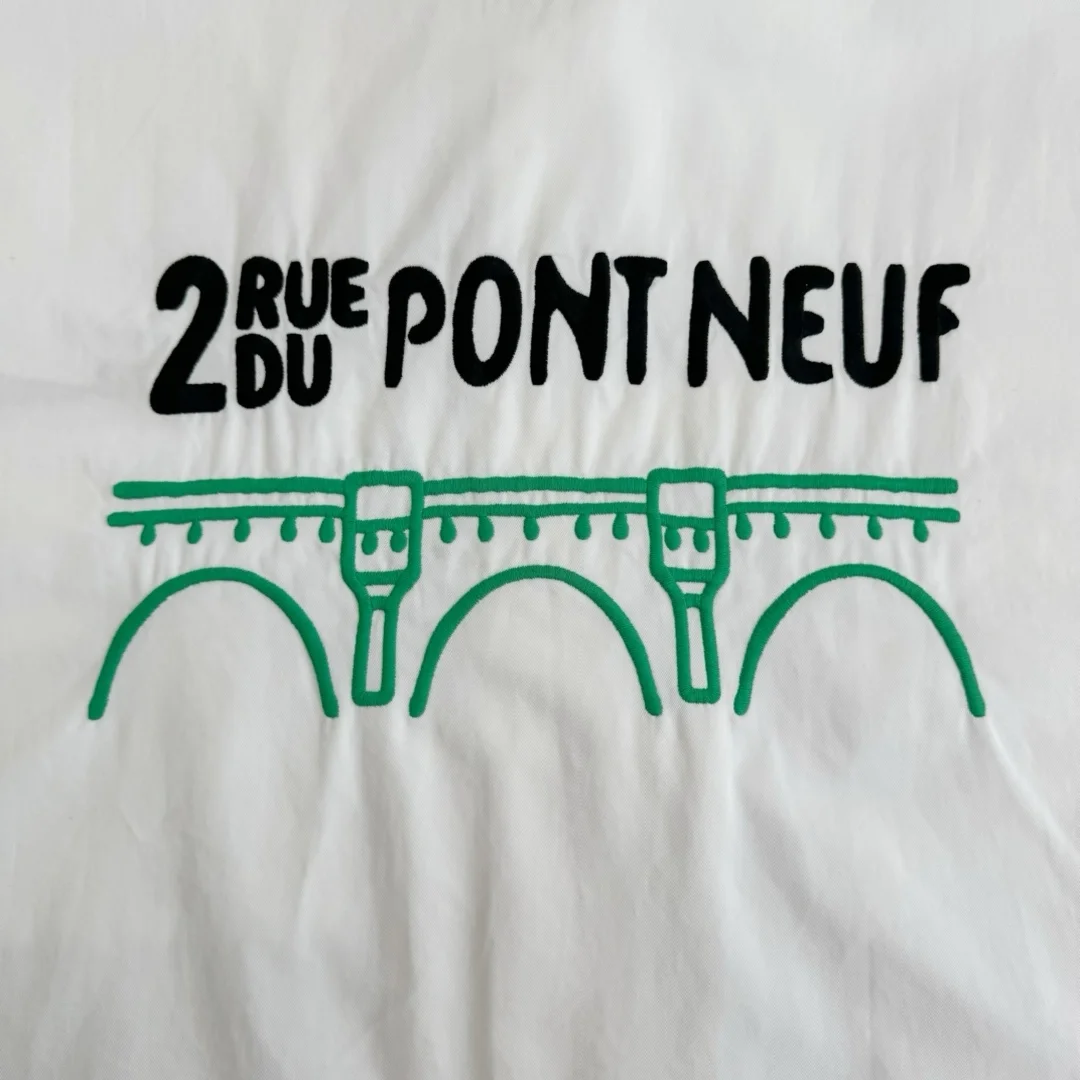 루이비통 오픈 칼라 숏 슬리브 코튼 셔츠 1AFJDJ