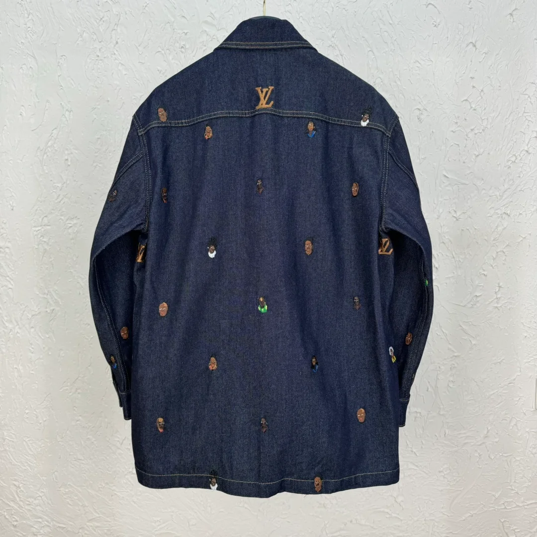 루이비통 엠브로이더드 데님 오버셔츠 1AFHVF