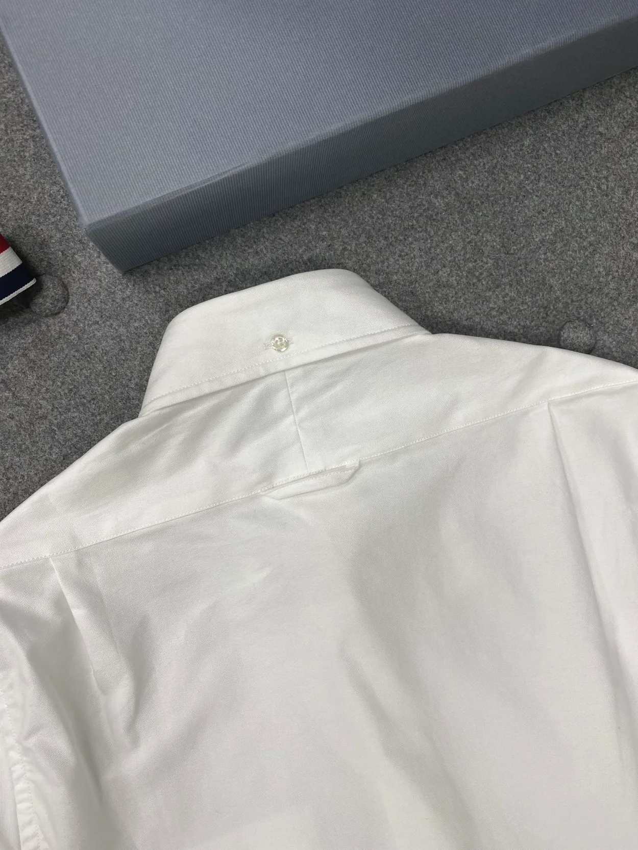 톰브라운 옥스포드 암밴드 숏 슬리브 셔츠