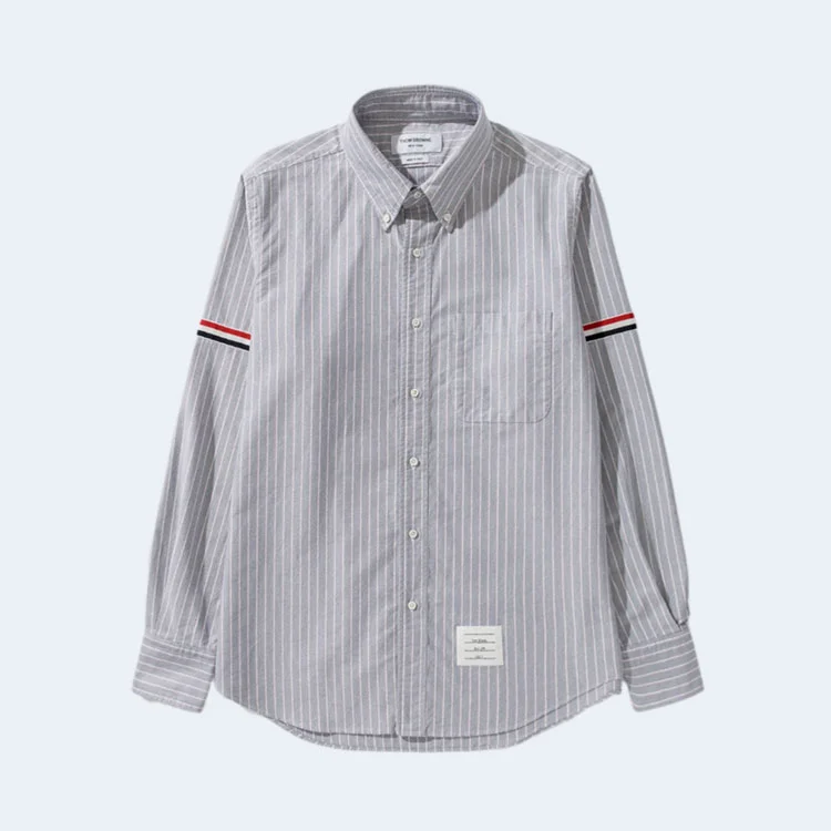 톰브라운 RWB 암밴드 스트레이트 핏 셔츠