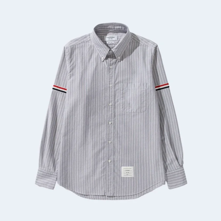 톰브라운 RWB 암밴드 스트레이트 핏 셔츠