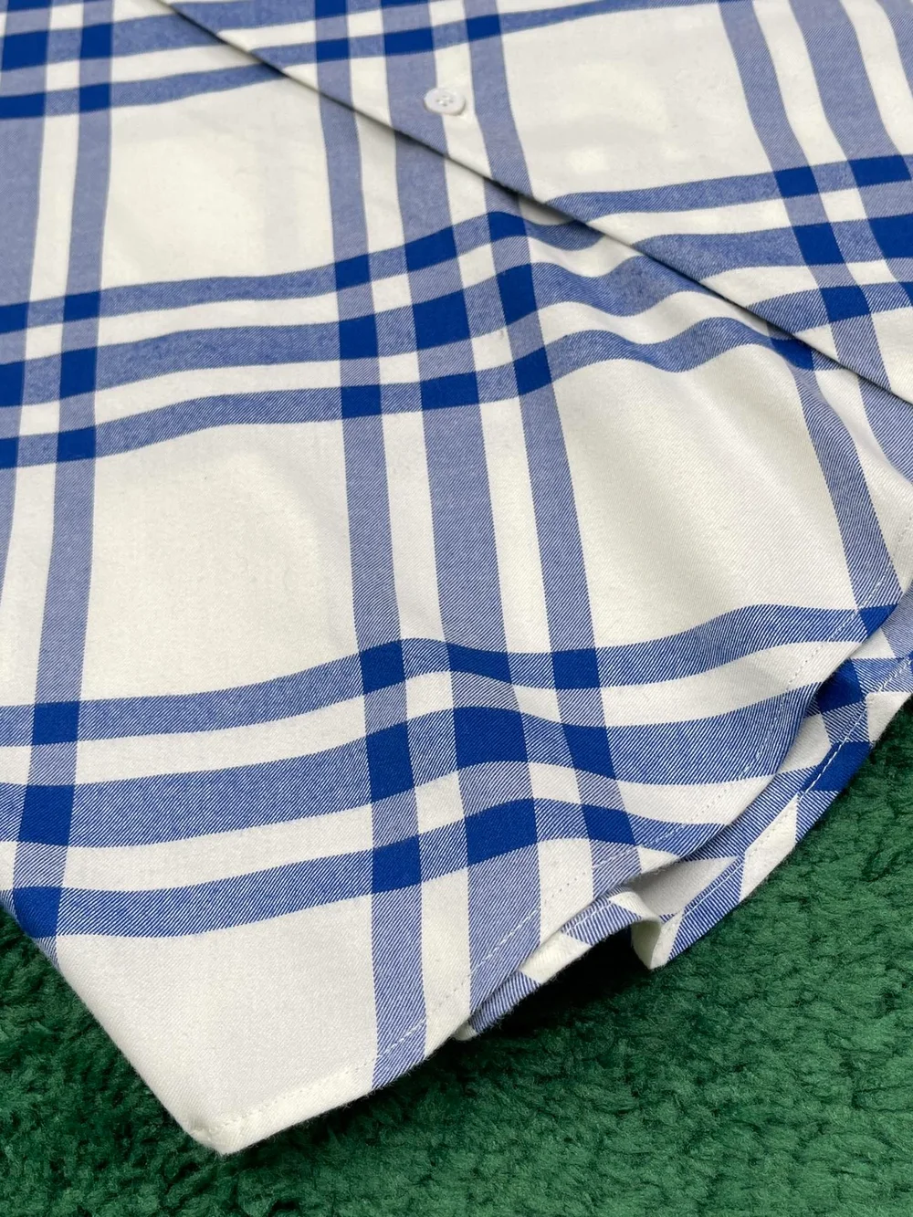 버버리 체크 코튼 셔츠