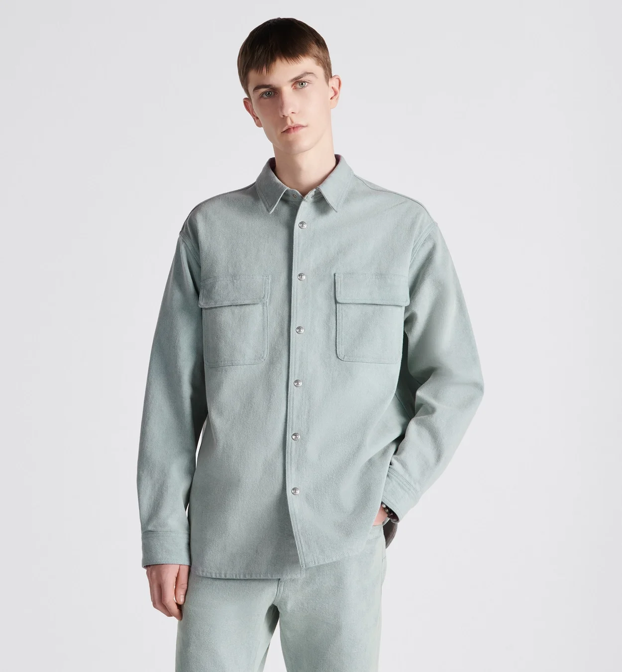 디올 꾸뛰르 리버스 셔츠 블루