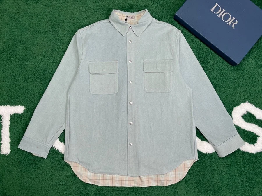 디올 꾸뛰르 리버스 셔츠 블루